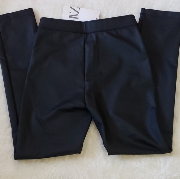 👖 NWT Zara Girls Rubberized Kids Leggings - Picture 4 of 7